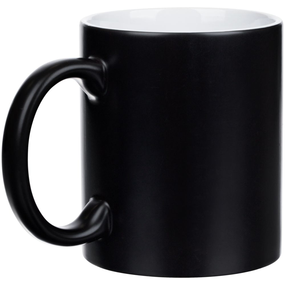 Кружка «Хамелеон», ver.3, матовая, черная — изображение 3