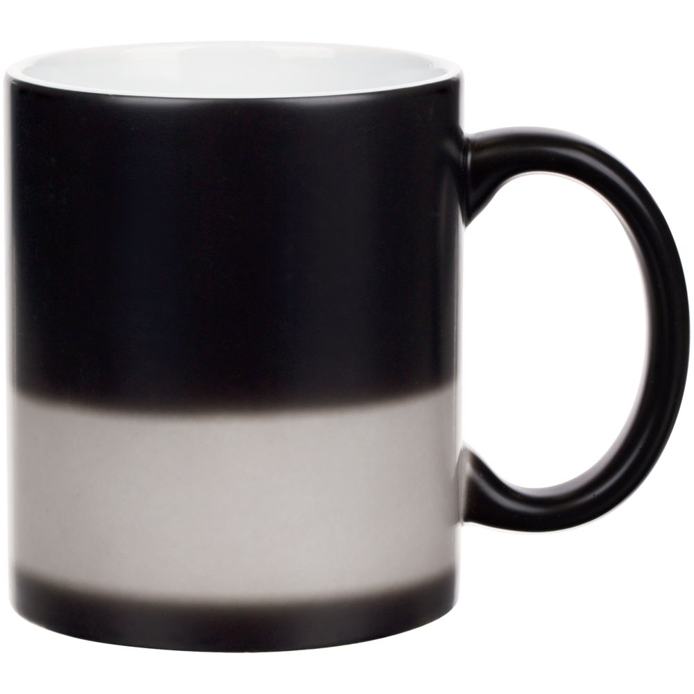 Кружка «Хамелеон», ver.3, матовая, черная — изображение 4