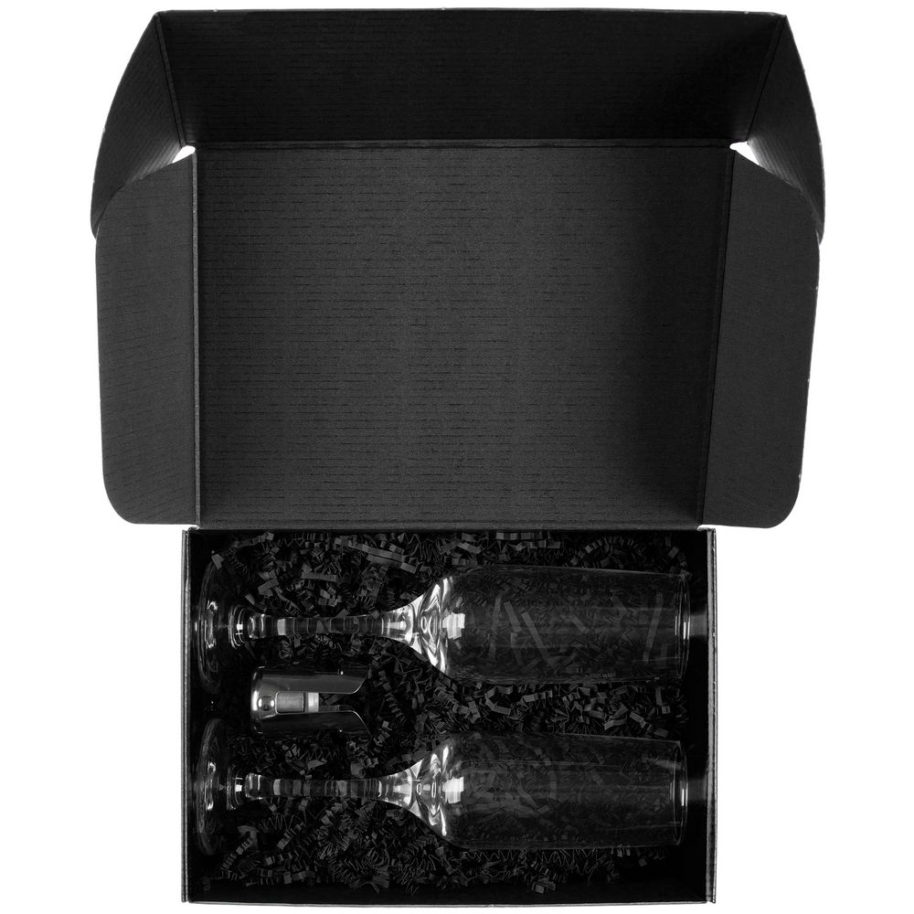 Набор для шампанского Isabella, в черной упаковке — изображение 4