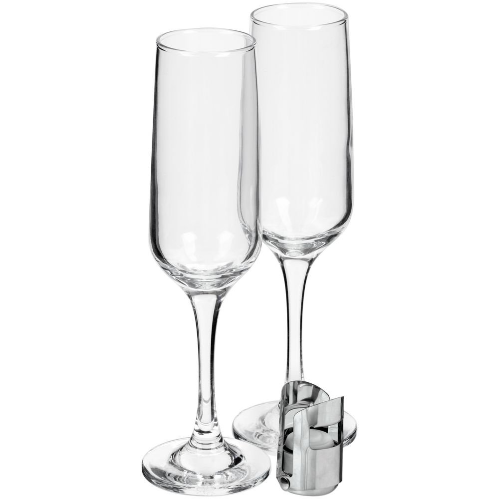 Набор для шампанского Isabella, в черной упаковке — изображение 3