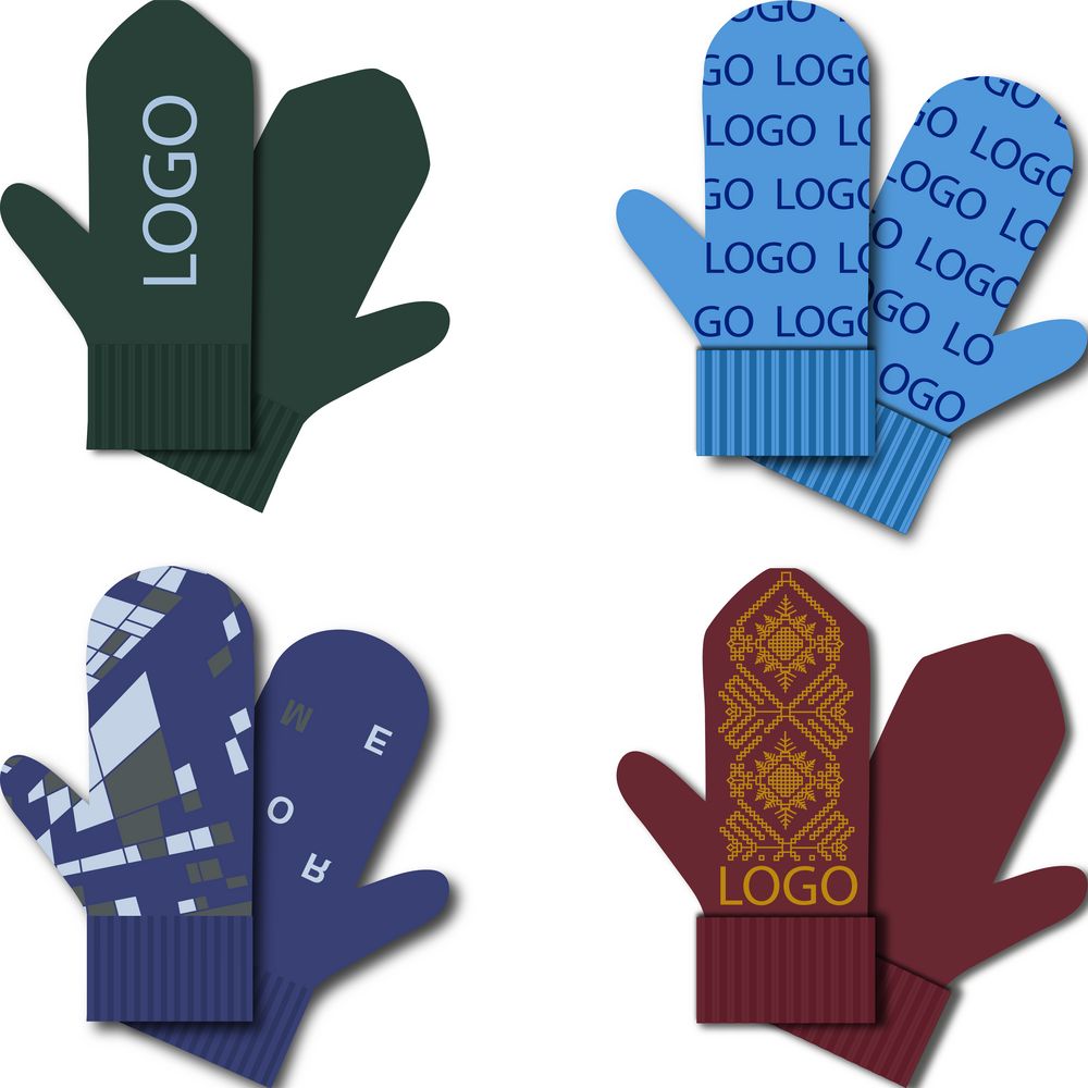 Варежки на заказ Mani, акрил — изображение 2