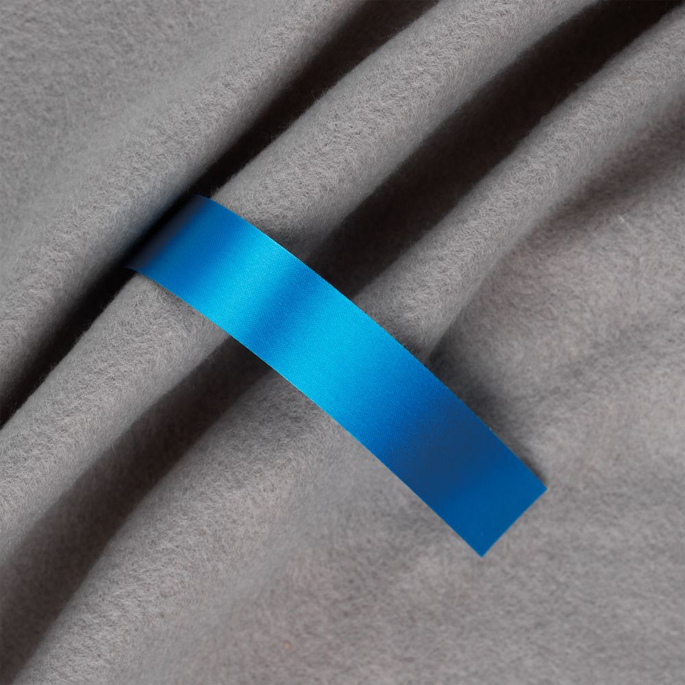 Лента сатиновая Satin 20 M, голубая, 80 см — изображение 2