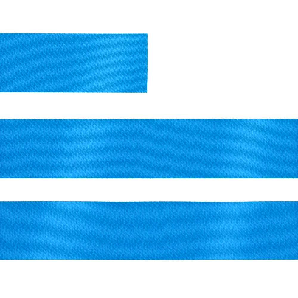 Лента сатиновая Satin 20 M, голубая, 90 см — изображение 3