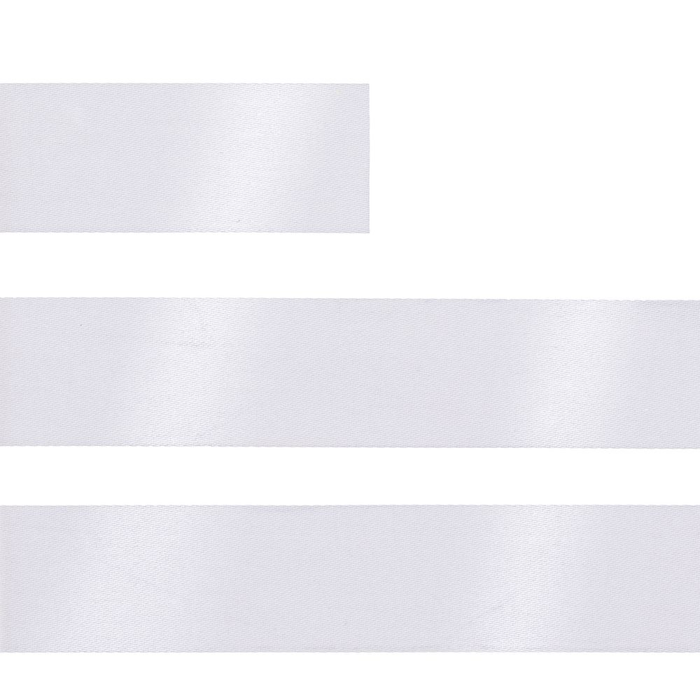 Лента сатиновая Satin 20 XL, белая, 190 см — изображение 3