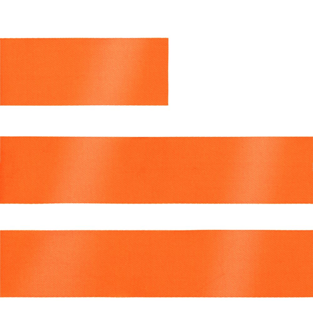 Лента сатиновая Satin 20 M, оранжевая, 80 см — изображение 3
