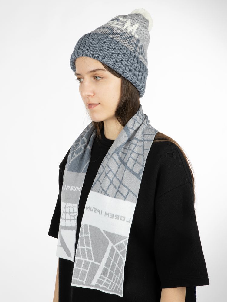 Шарф на заказ Tricksy Light, S, полушерсть — изображение 8