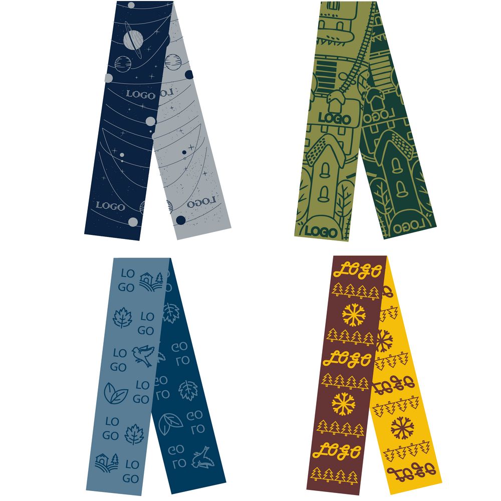 Шарф на заказ Tricksy Light, M, полушерсть — изображение 2