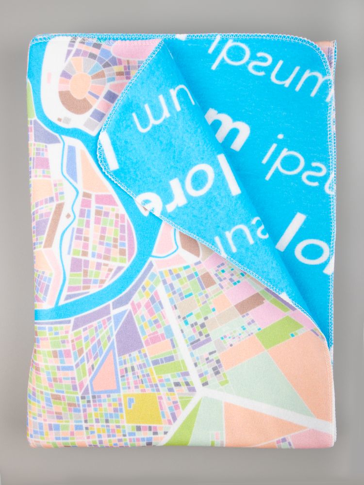 Флисовый плед Feltro Color Plus с печатью на заказ, S — изображение 4