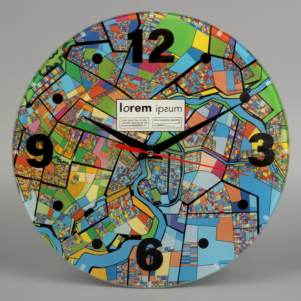 Часы стеклянные на заказ Time Wheel — изображение 3