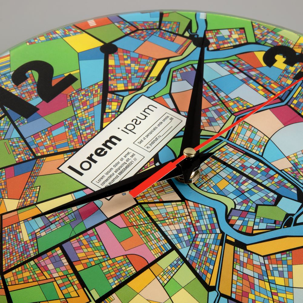 Часы стеклянные на заказ Time Wheel — изображение 4