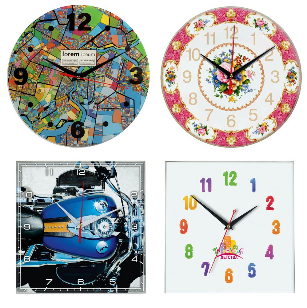 Часы стеклянные на заказ Time Wheel — изображение 2