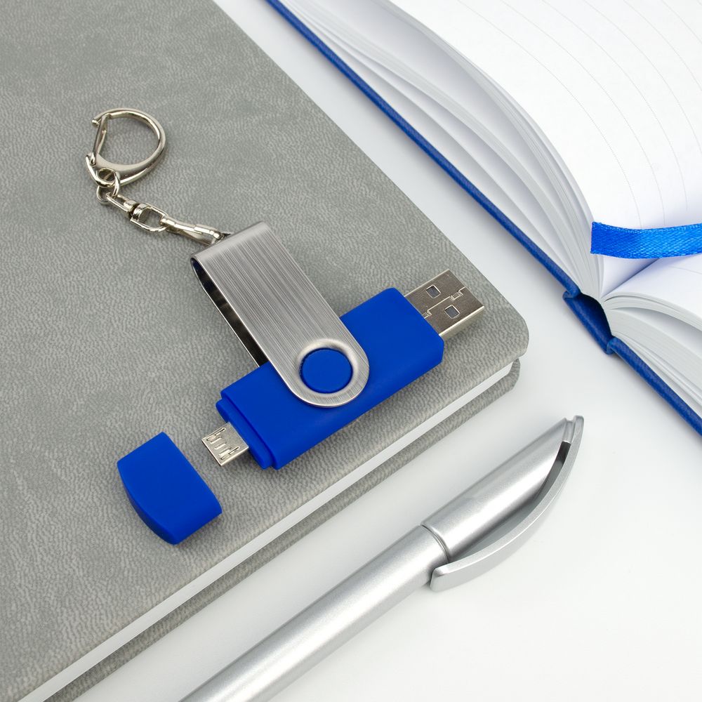 Флешка Double Twist 16 Гб синяя — изображение 6