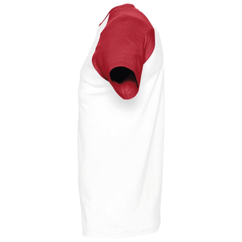 Футболка мужская двухцветная Funky 150, белая с красным — изображение 4