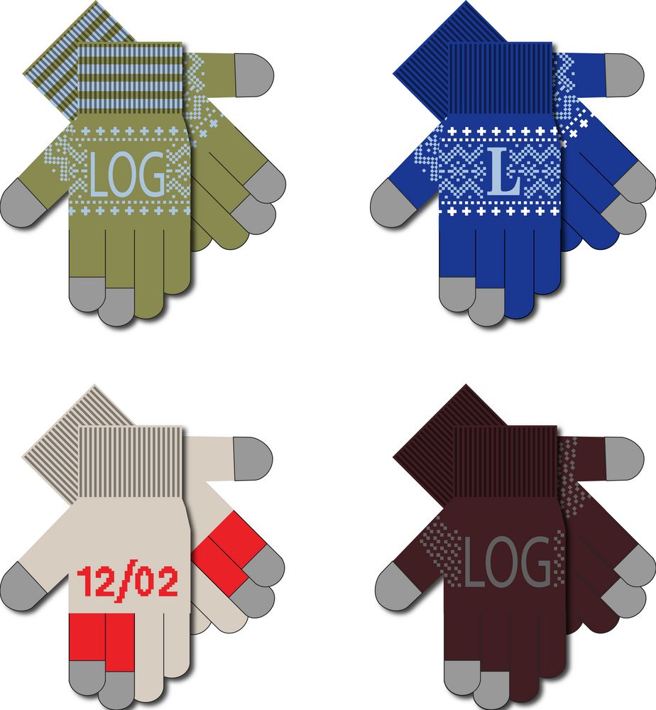 Сенсорные перчатки на заказ Guanti Tok, полушерсть — изображение 2