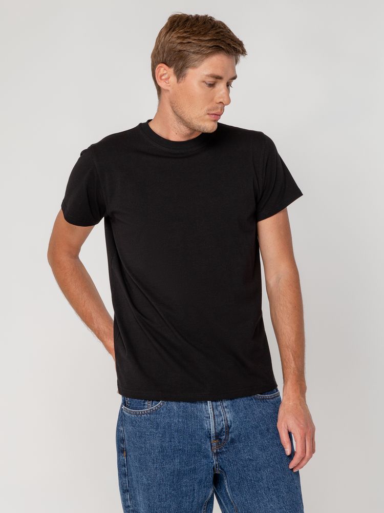 Футболка мужская T-bolka Stretch, черная — изображение 6