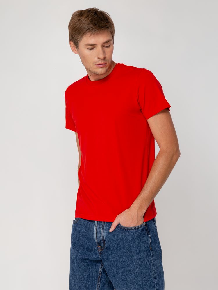 Футболка мужская T-bolka Stretch, красная — изображение 6