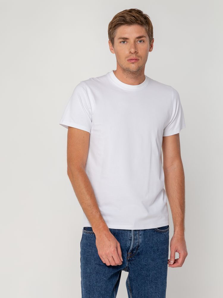 Футболка мужская T-bolka Stretch, белая — изображение 6