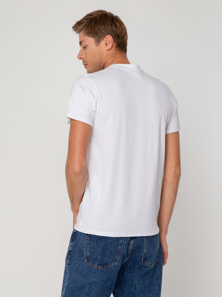 Футболка мужская T-bolka Stretch, белая — изображение 7