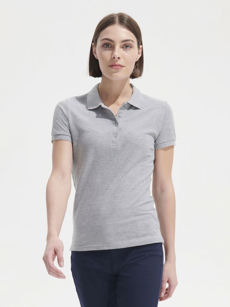 Рубашка поло женская People 210, нежно-розовая — изображение 5