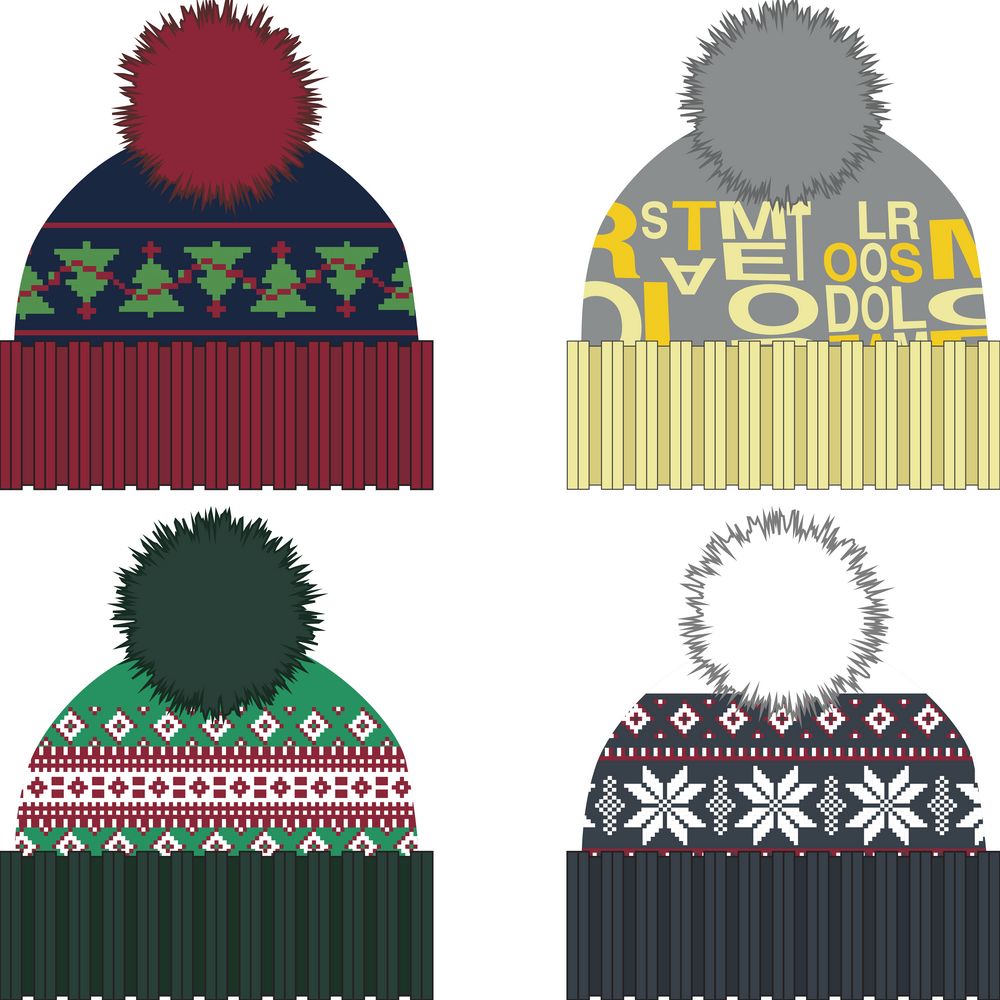 Шапка Joyful на заказ, акрил — изображение 2