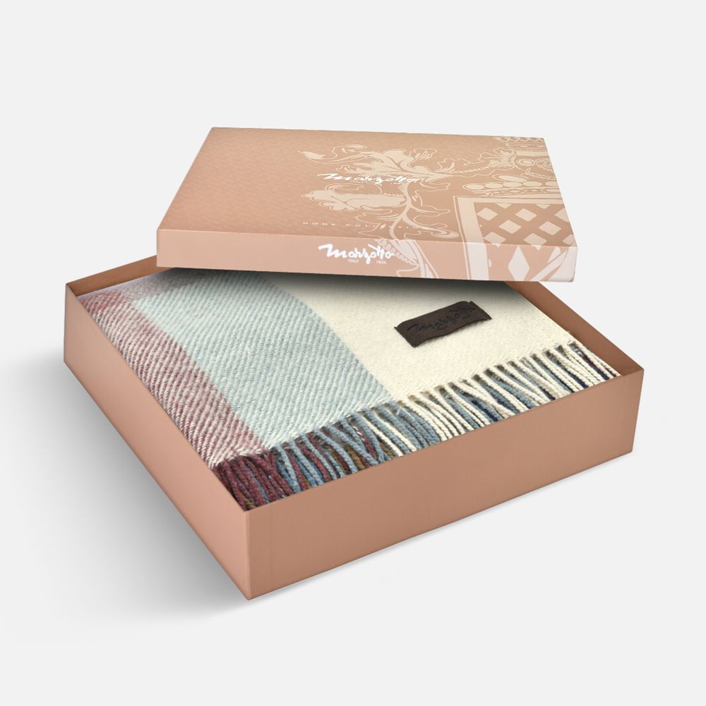 Плед Arequipa, голубой c красным — изображение 5