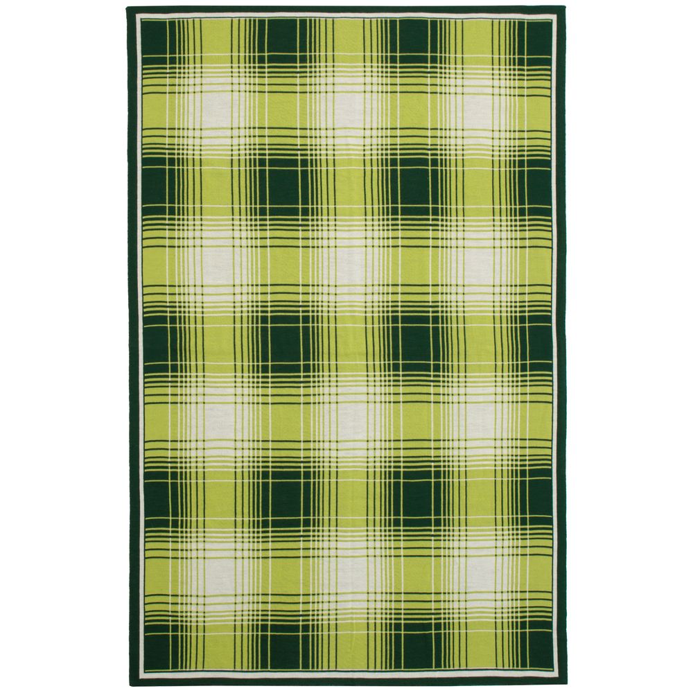 Плед Duotone, зеленый с белым — изображение 4