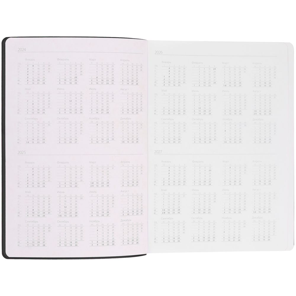 Ежедневник Flexpen Shall, недатированный, черный — изображение 10