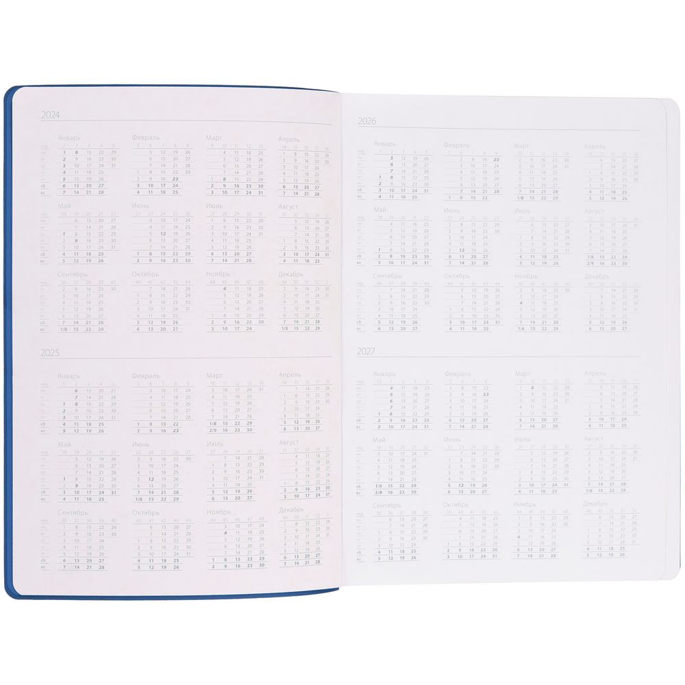 Ежедневник Flexpen Shall, недатированный, синий — изображение 10