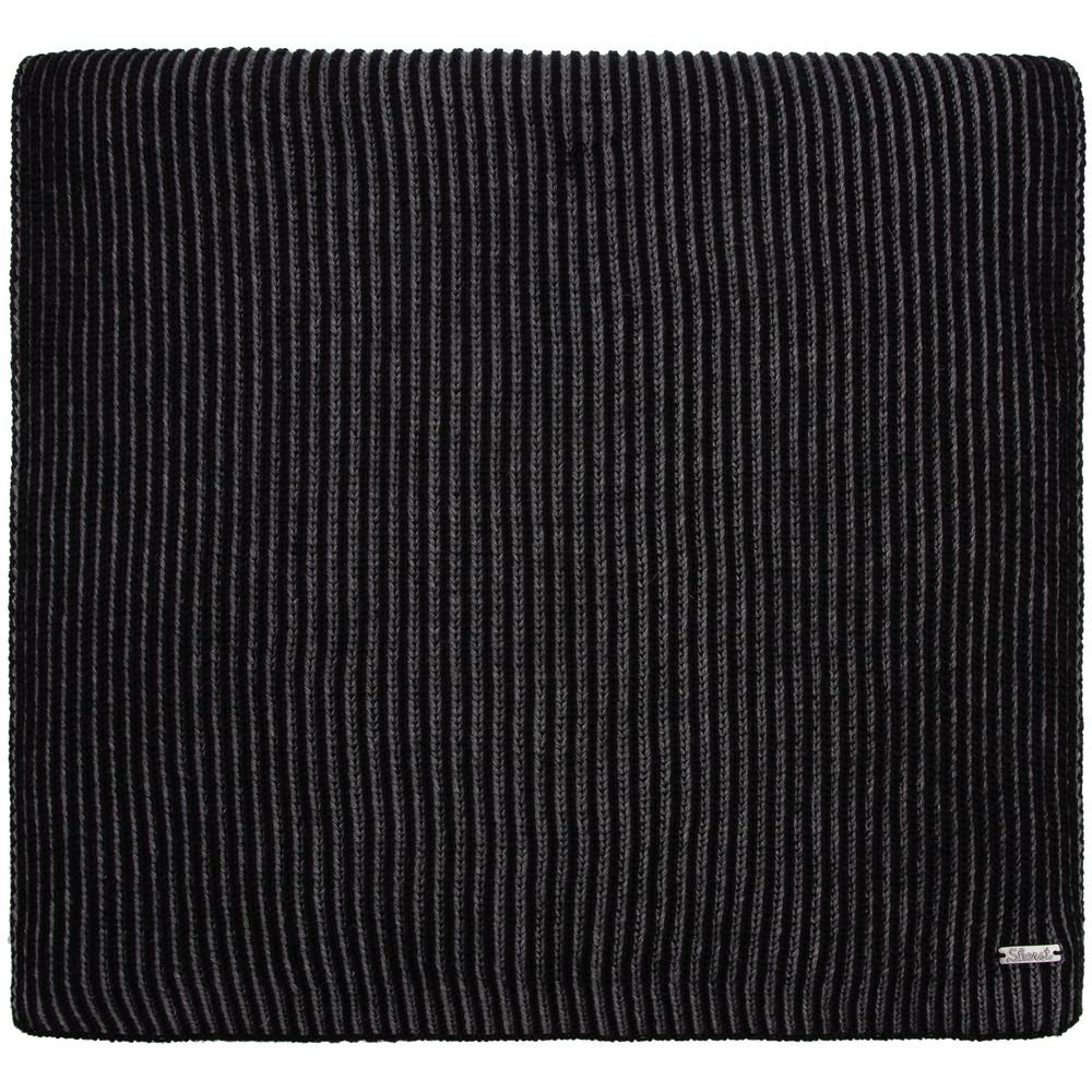 Шарф Nobilis, черный с серым меланжем — изображение 2