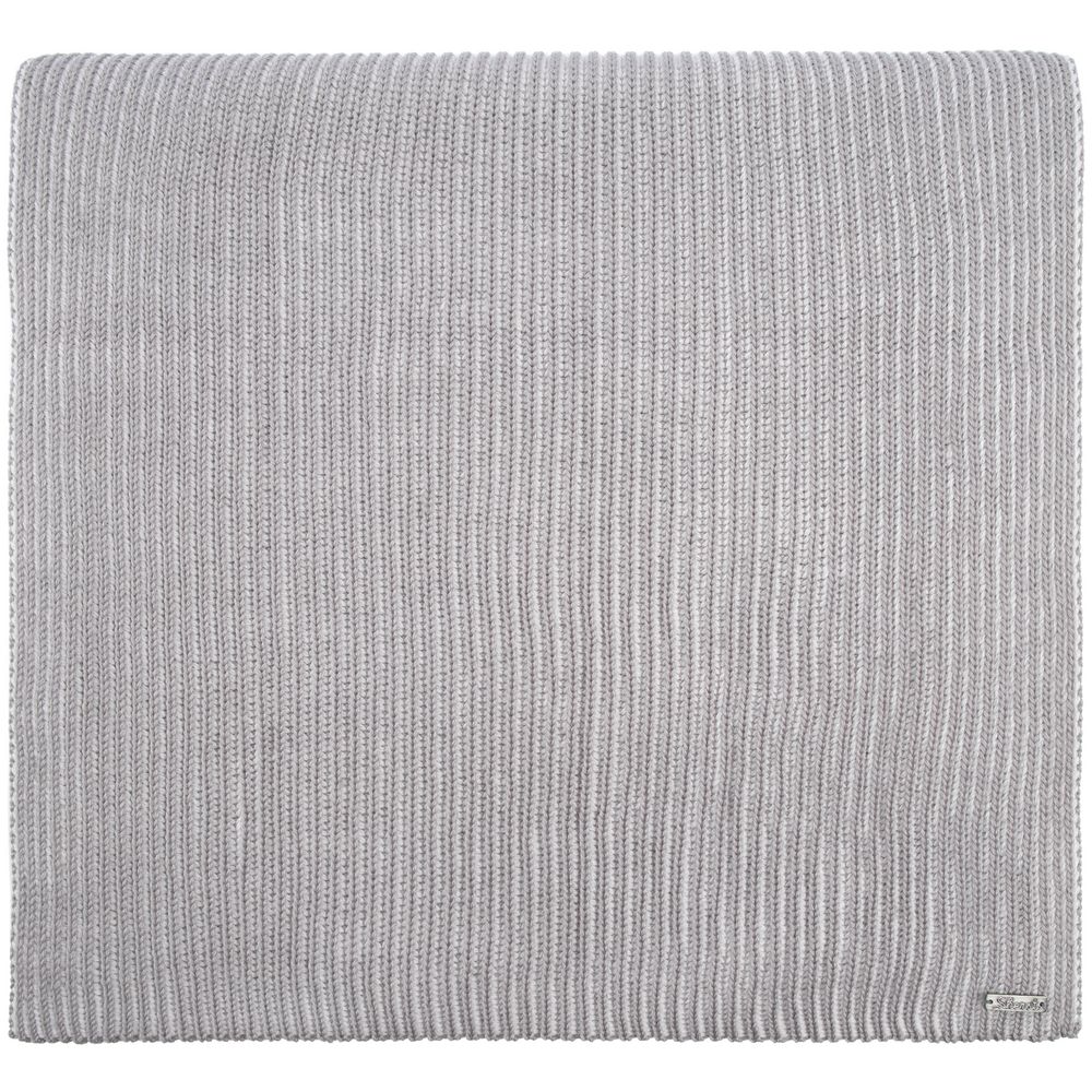 Шарф Nobilis, белый с серым — изображение 2