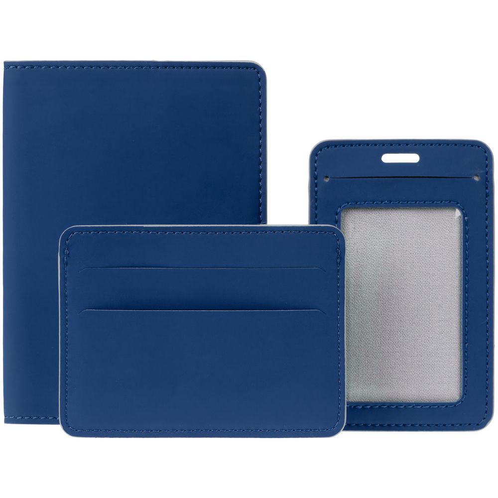 Чехол для карточек Shall Simple, синий — изображение 7