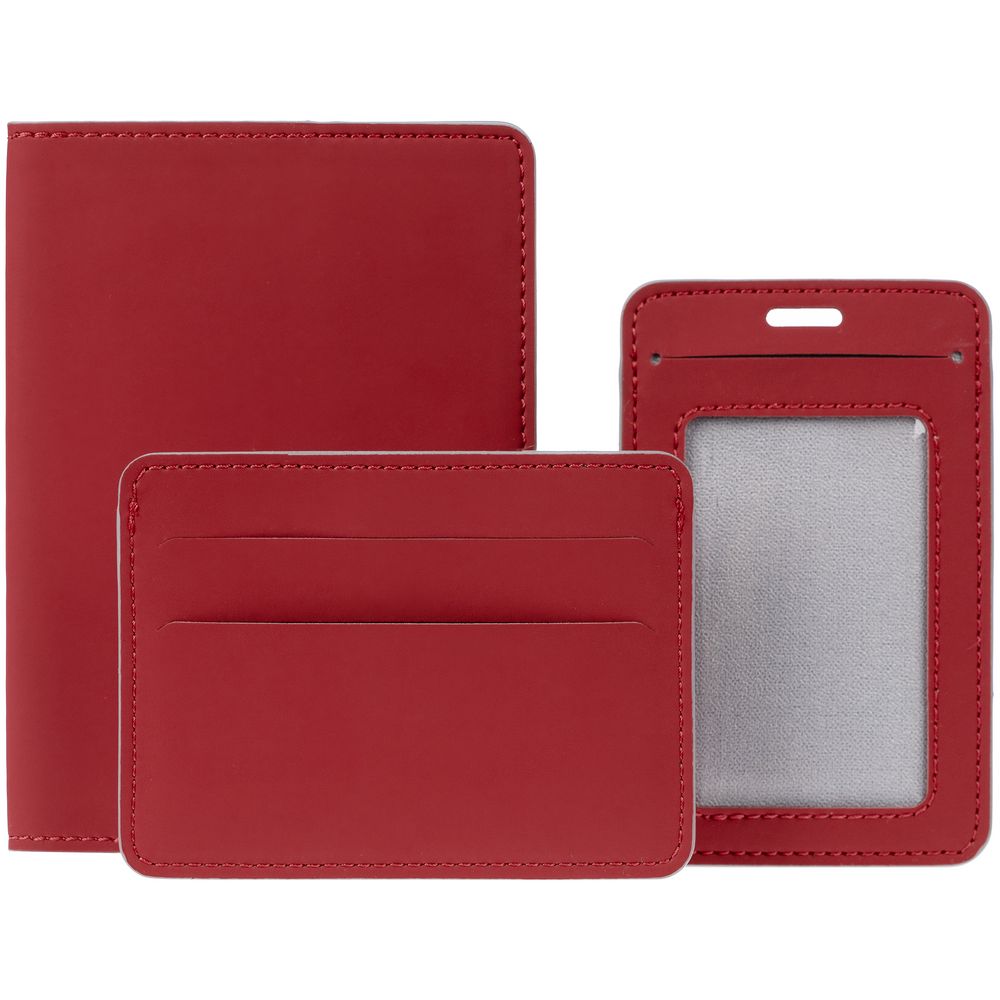 Обложка для паспорта Shall Simple, красный — изображение 6