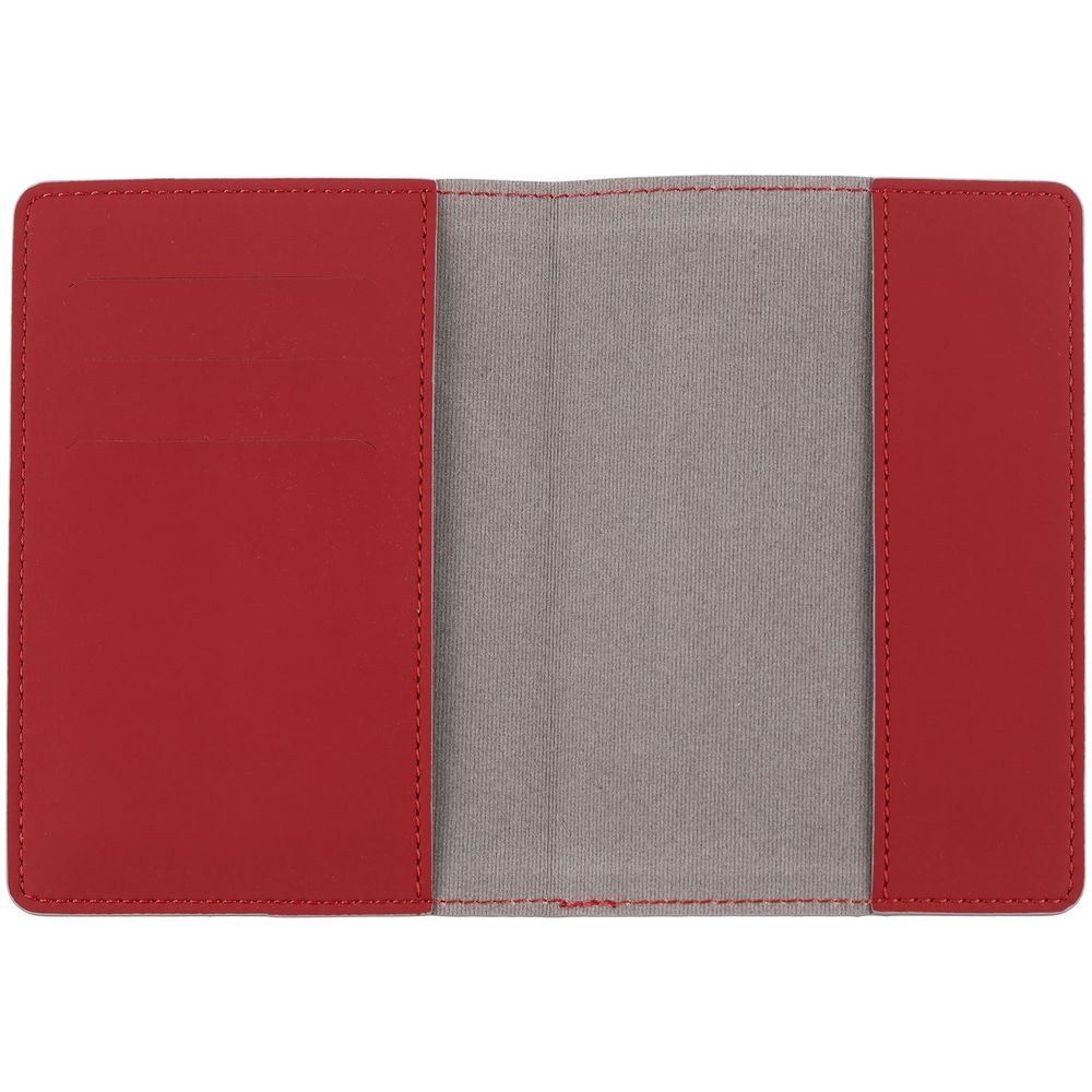 Обложка для паспорта Shall Simple, красный — изображение 3