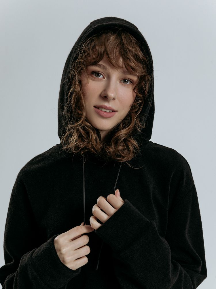 Худи унисекс Prima Vista, черное — изображение 14