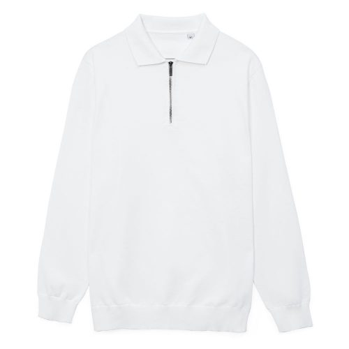 Рубашка поло мужская с длинным рукавом Terrazzo, белая