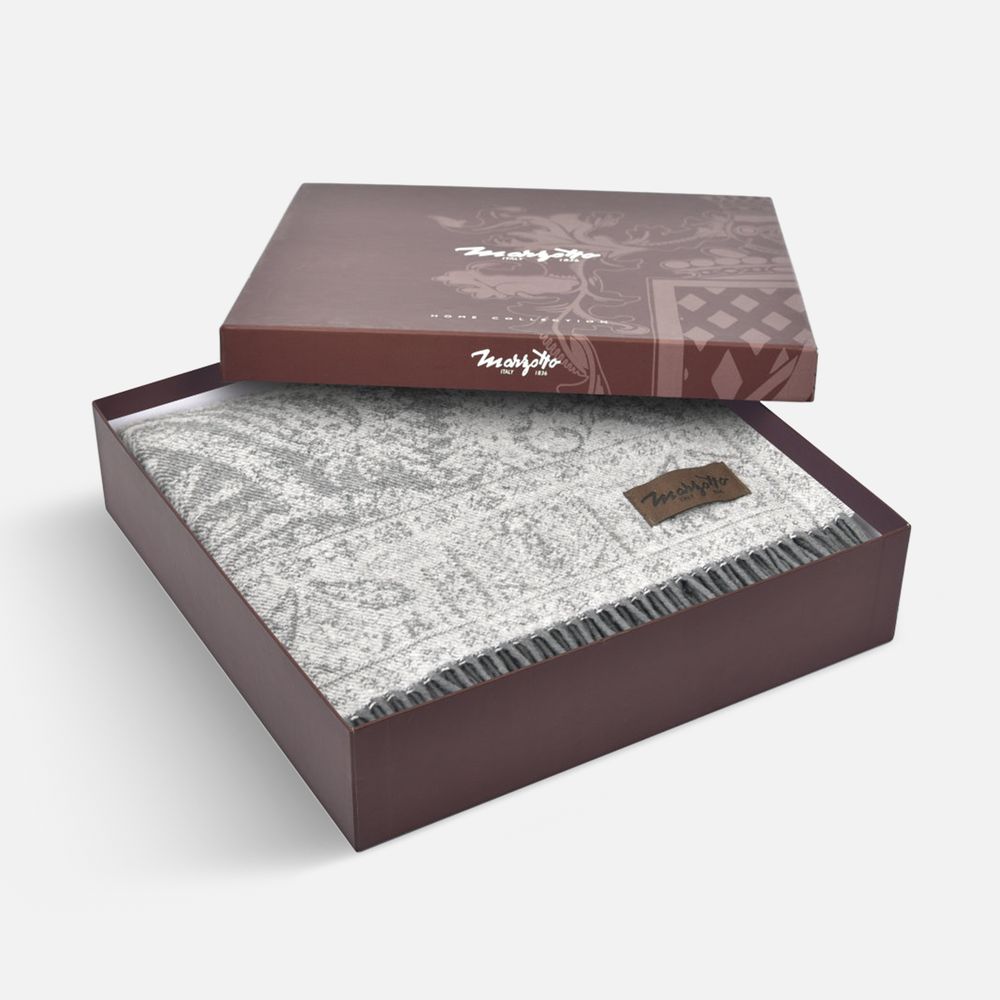 Плед Magnolia, серый — изображение 4