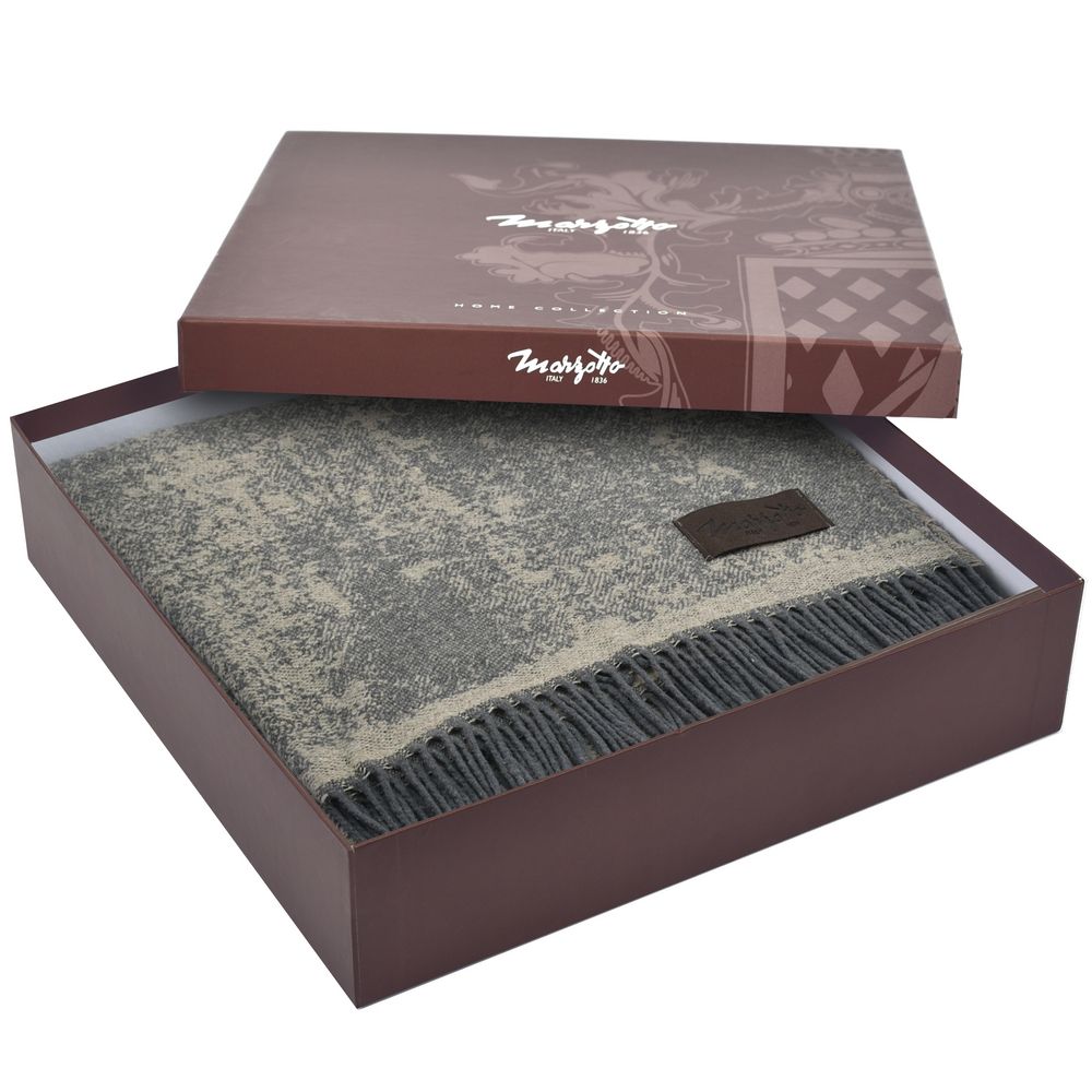 Плед Magnolia, серый с бежевым — изображение 4