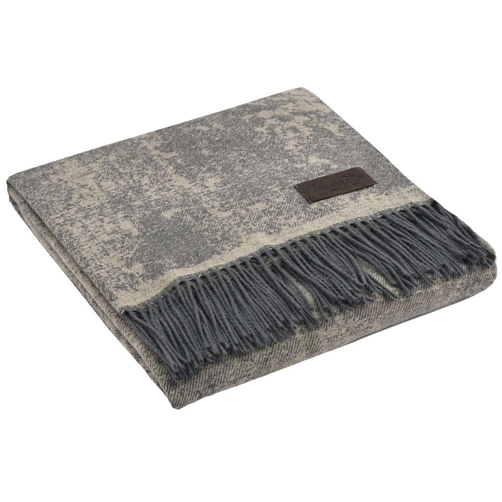 Плед Magnolia, серый с бежевым — изображение 2