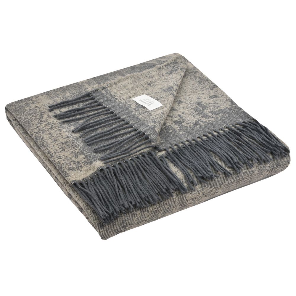 Плед Magnolia, серый с бежевым — изображение 3