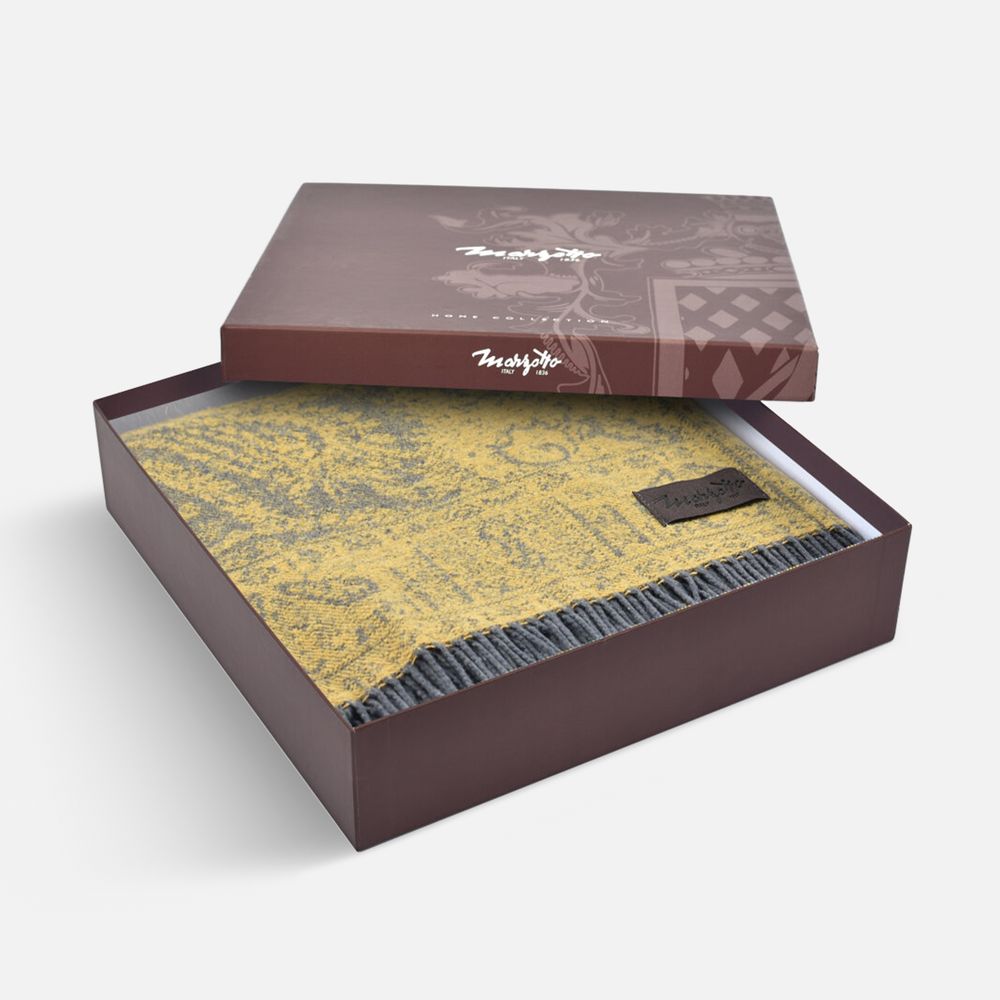 Плед Magnolia, желтый — изображение 4