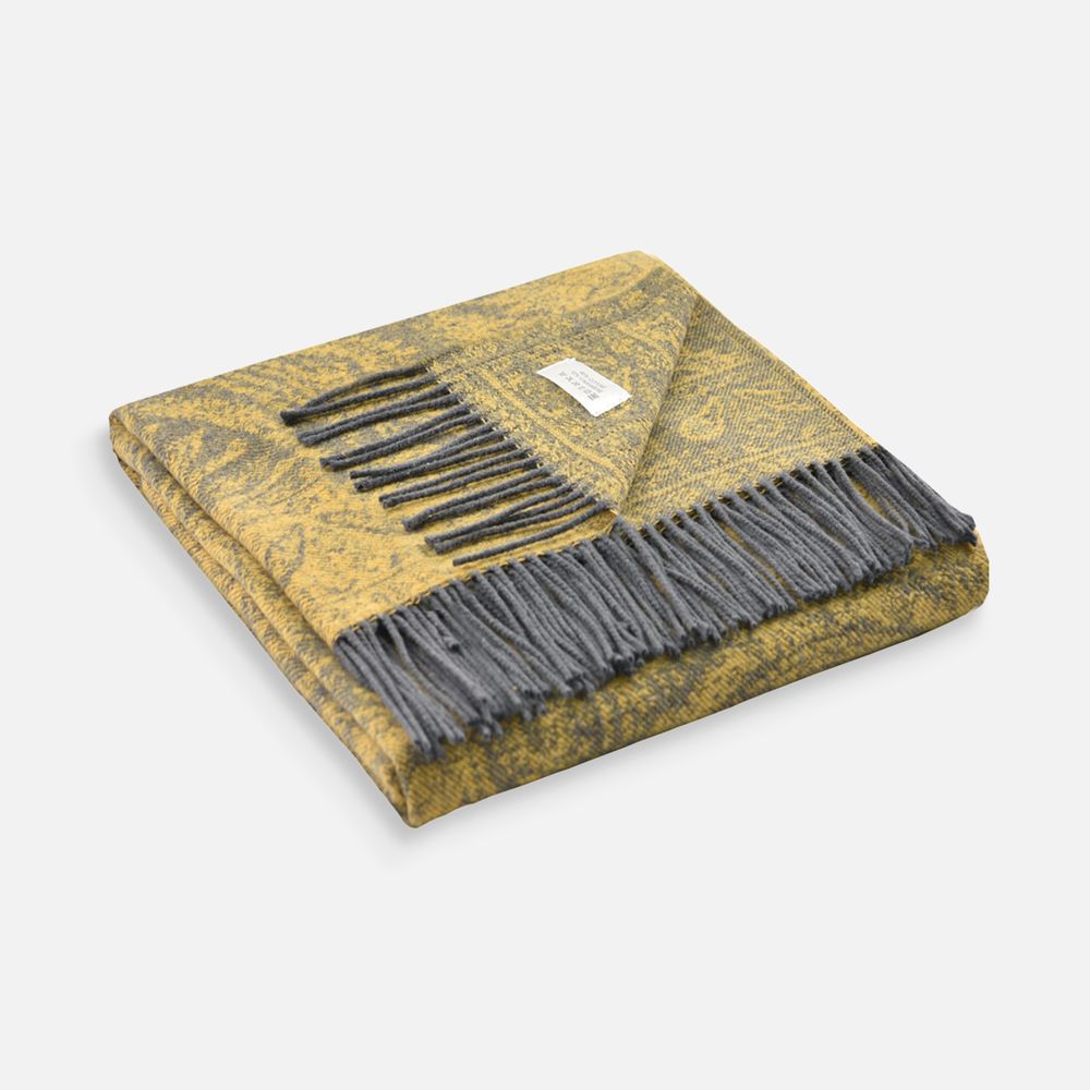 Плед Magnolia, желтый — изображение 3