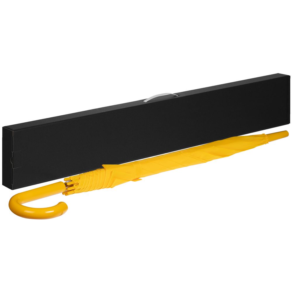 Коробка самосборная Rainmate для зонта-трости, черная, с белой ручкой — изображение 2