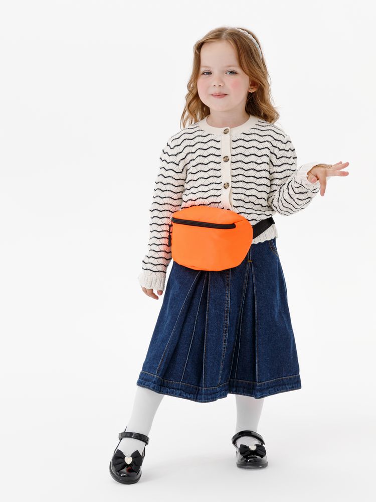 Детская поясная сумка Sonrisa, оранжевая — изображение 5