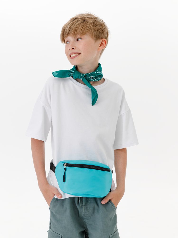 Детская поясная сумка Sonrisa, бирюзовая — изображение 6