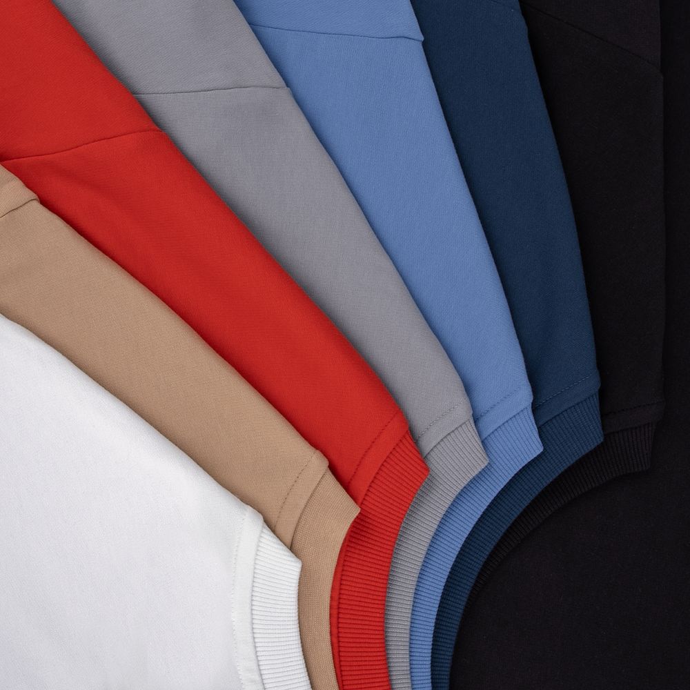 Футболка оверсайз с двойным рукавом Kosmos, молочно-белая — изображение 6