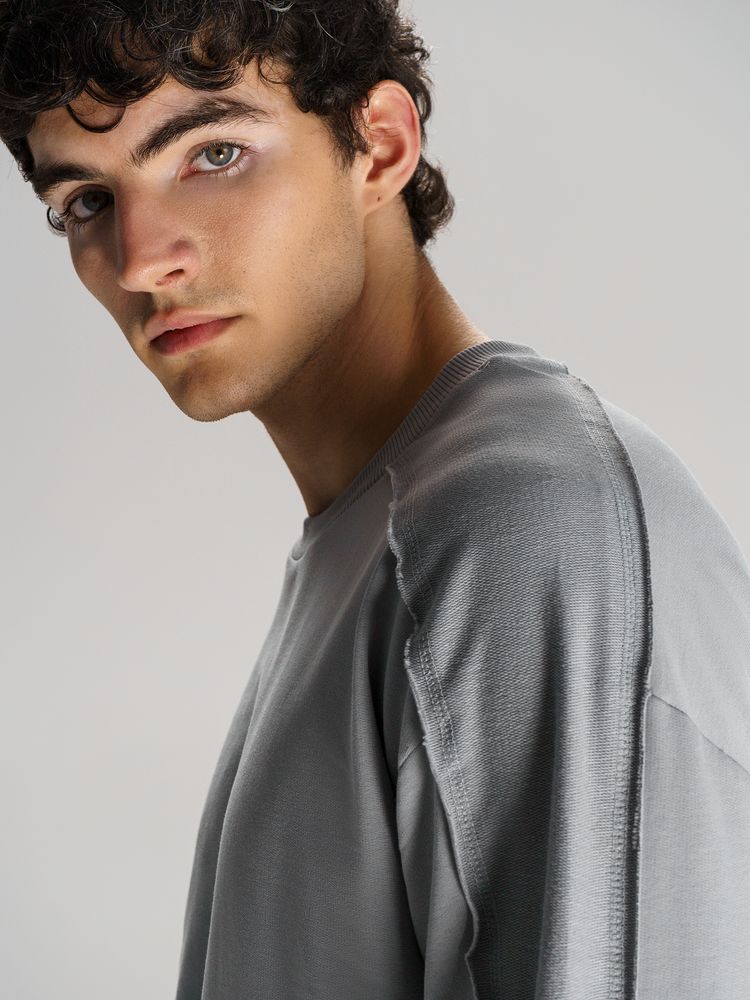 Свитшот унисекс Vozduh, светло-серый — изображение 10