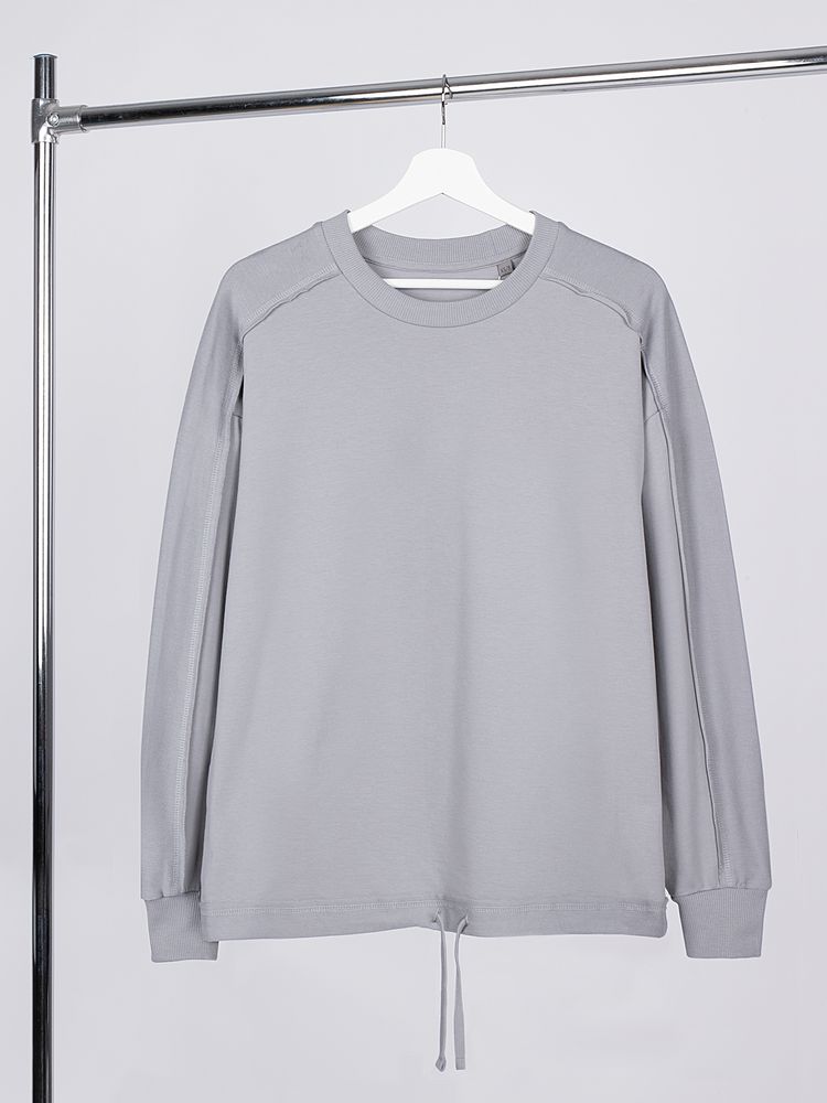 Свитшот унисекс Vozduh, светло-серый — изображение 2