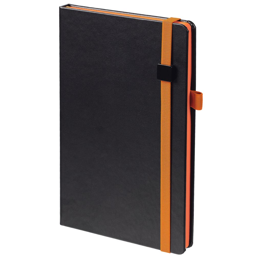 Ежедневник Ton Black, недатированный, черный с оранжевым — изображение 2