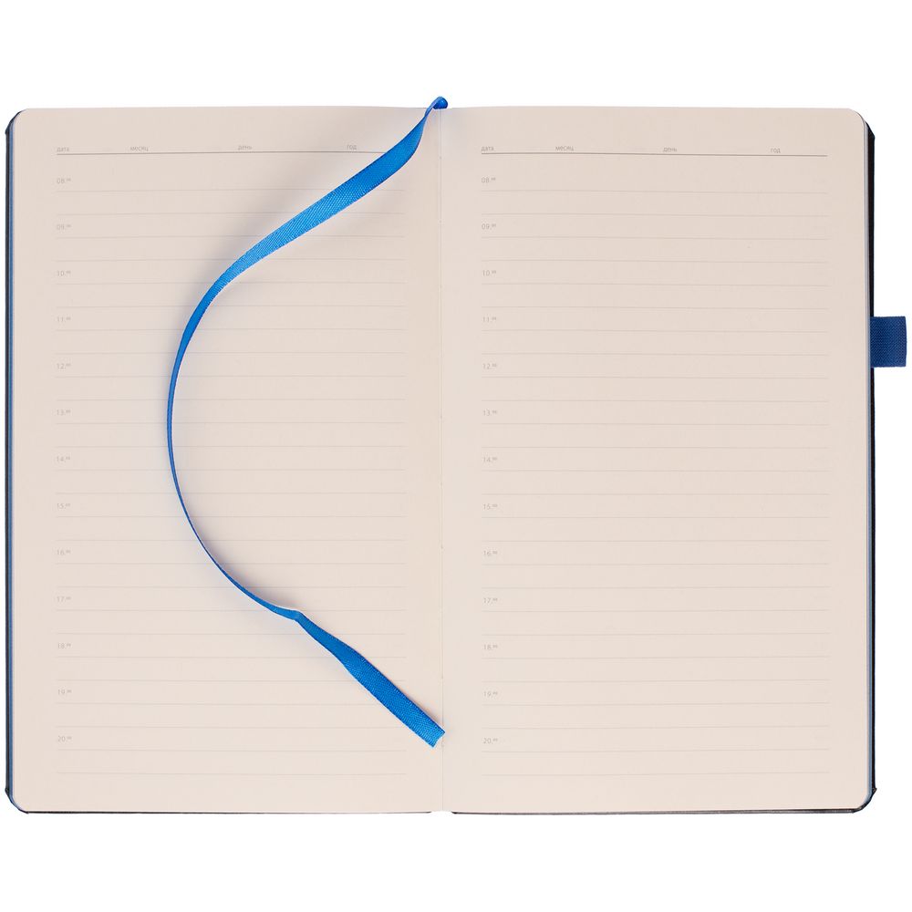 Ежедневник Ton Black, недатированный, черный с синий — изображение 4