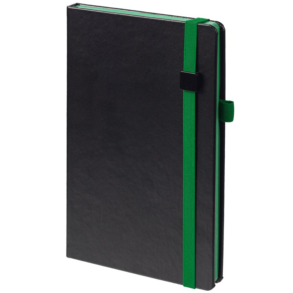 Ежедневник Ton Black, недатированный, черный с зеленым — изображение 2